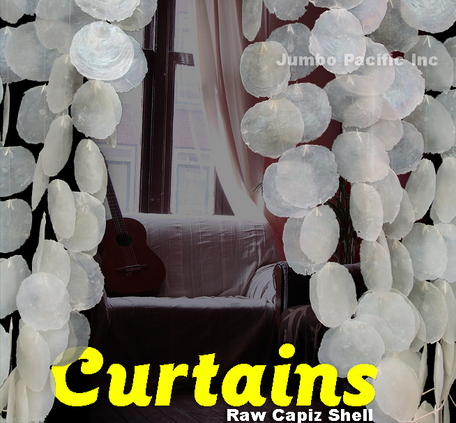 Raw Capiz Shell Curtain